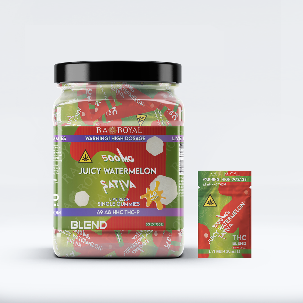 Gomitas RA Royal THC Blend 15000MG: Sandía silvestre (híbrida)