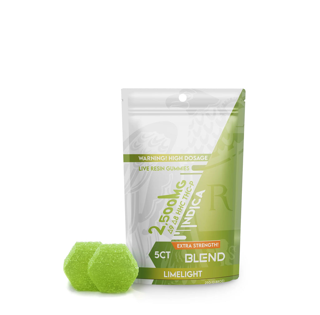 Ra Royal Limelight Indica Live Resin Blend Gummies 2500MG