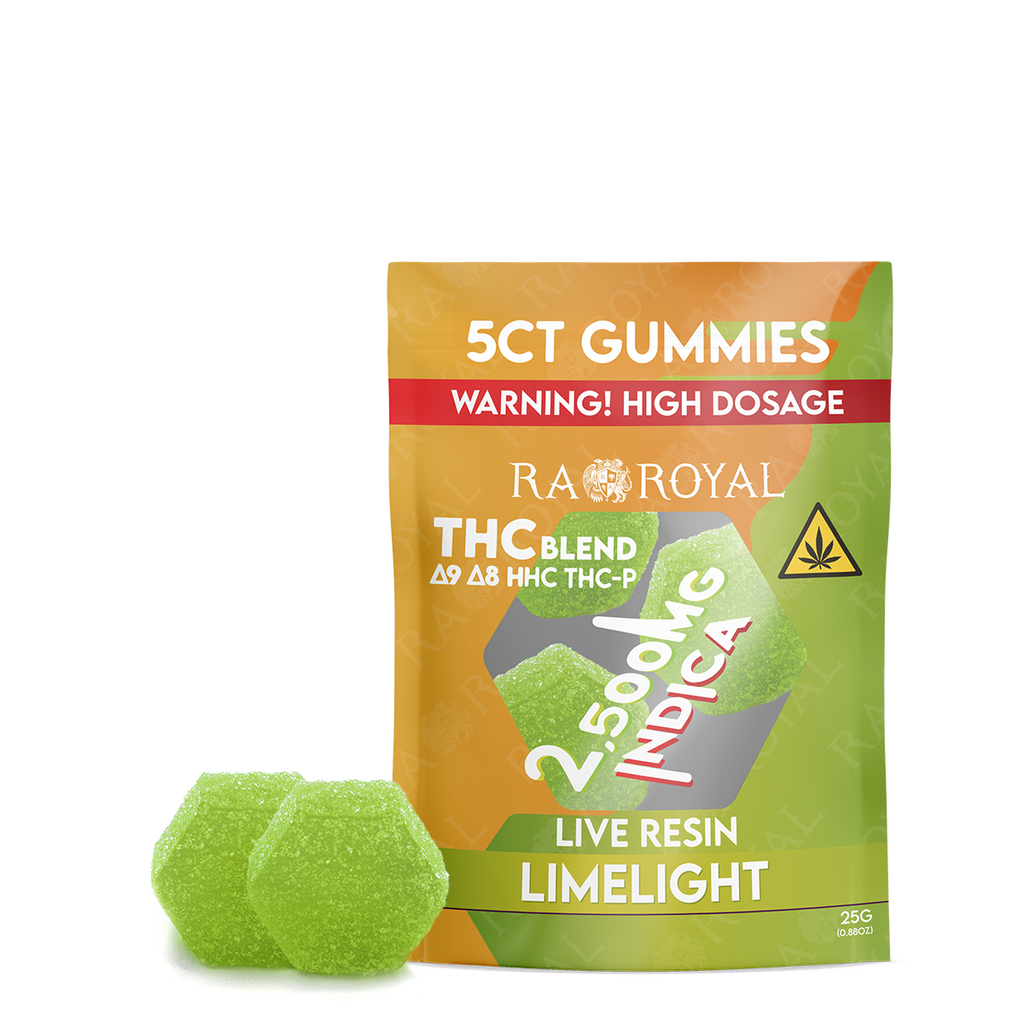 Ra Royal Limelight Indica Live Resin Blend Gummies 2500MG