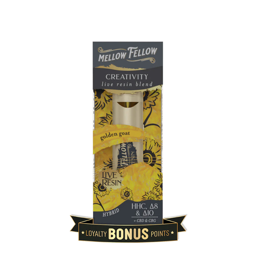 Mellow Fellow Creativity Live Resin Blend 2ML Vape Golden Goat