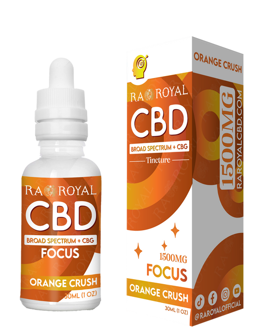 RA Royal CBD Blend 1500MG Tincture: Orange Crush (Focus)