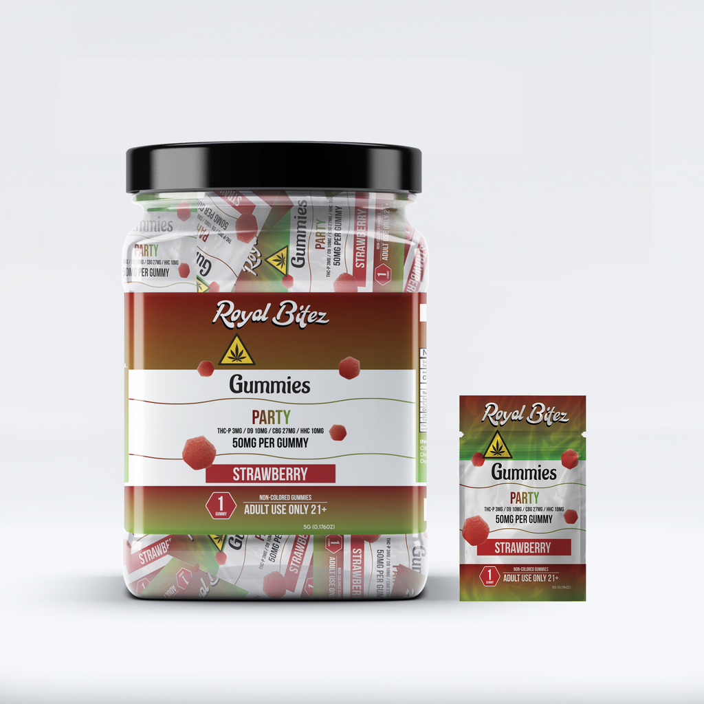 RA Royal Bitez Party 27CT Single Gummy: Strawberry