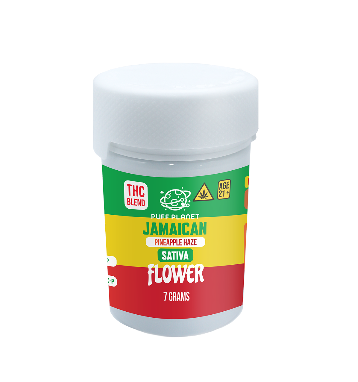 Puff Planet 7G THC Blend Flower: Jamaican Pineapple Haze (Sativa)