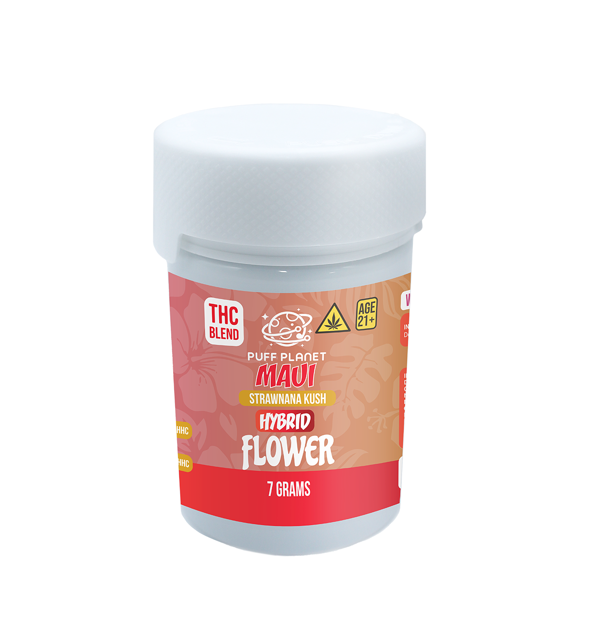Puff Planet 7G THC Blend Flower: Maui Strawnana Kush (Hybrid)