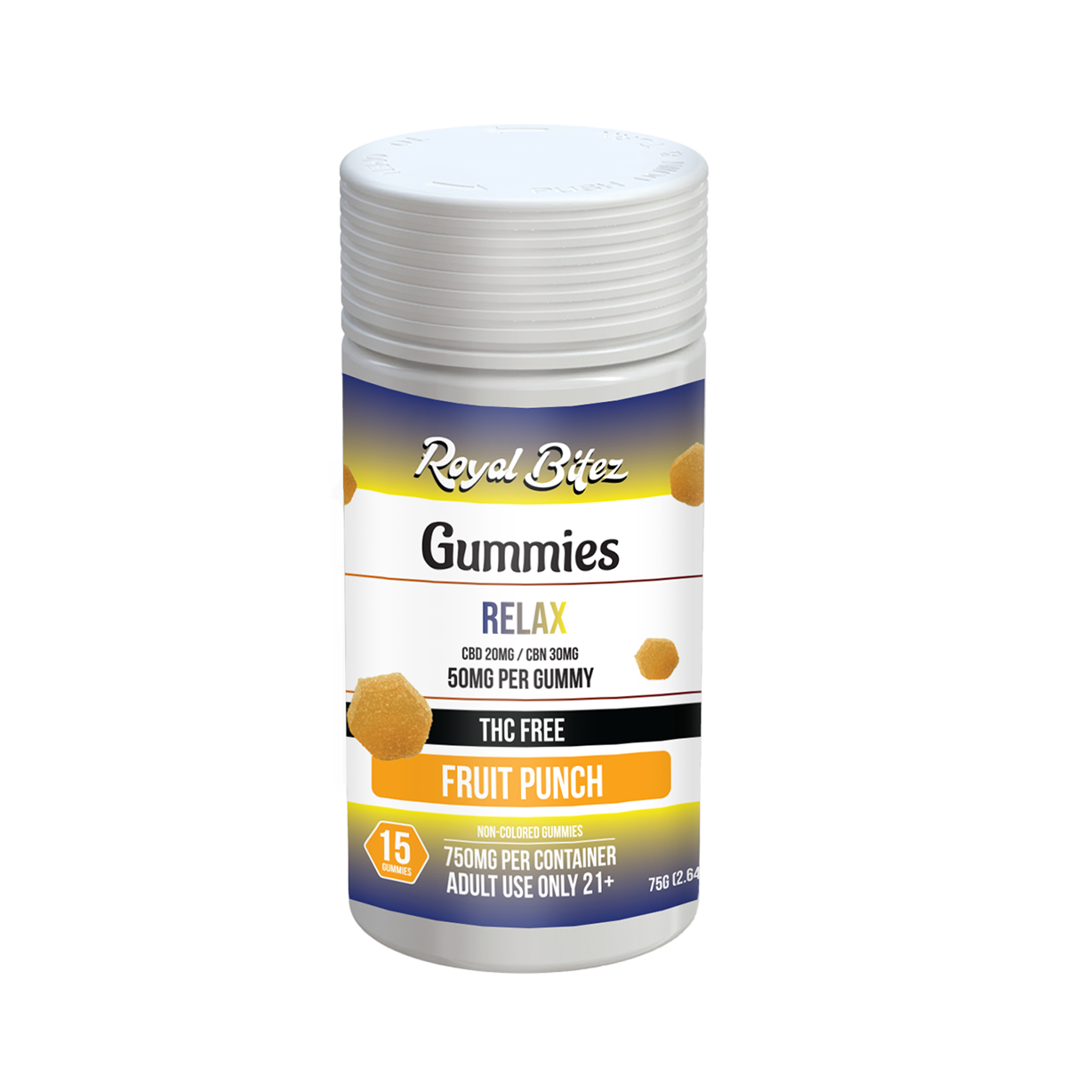 RA Royal Bitez Relax 15CT Gummy: Fruit Punch