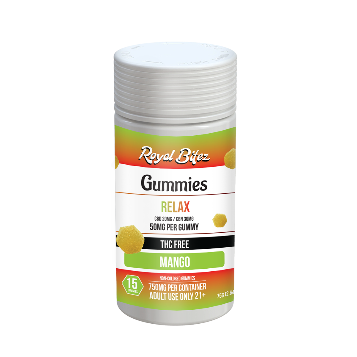 RA Royal Bitez Relax 15CT Gummy: Mango