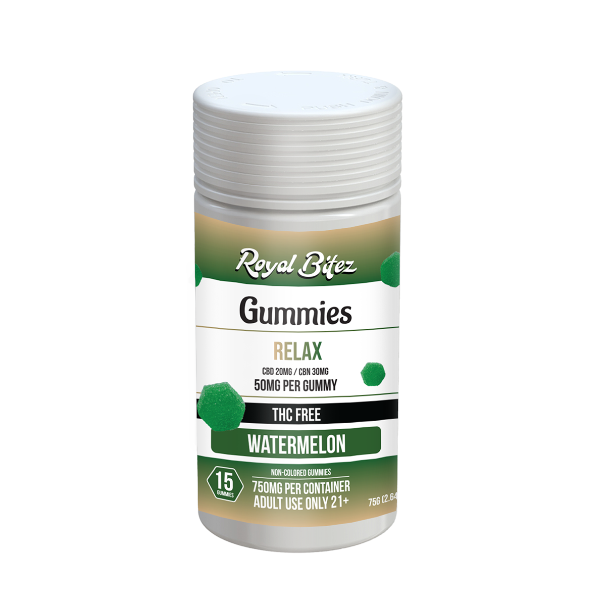 RA Royal Bitez Relax 15CT Gummy: Watermelon
