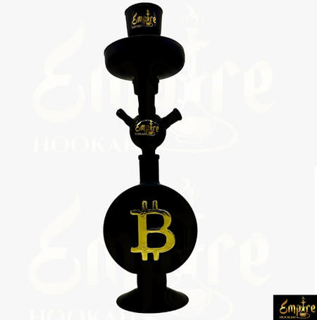 Empire Hookah Bitcoin in Black