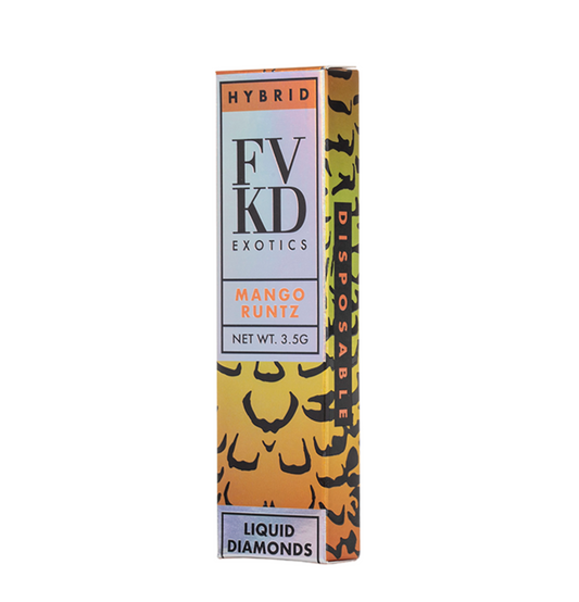 FVKD Liquid Diamonds 3.5ML Vape: Mango Runtz (Hybrid)