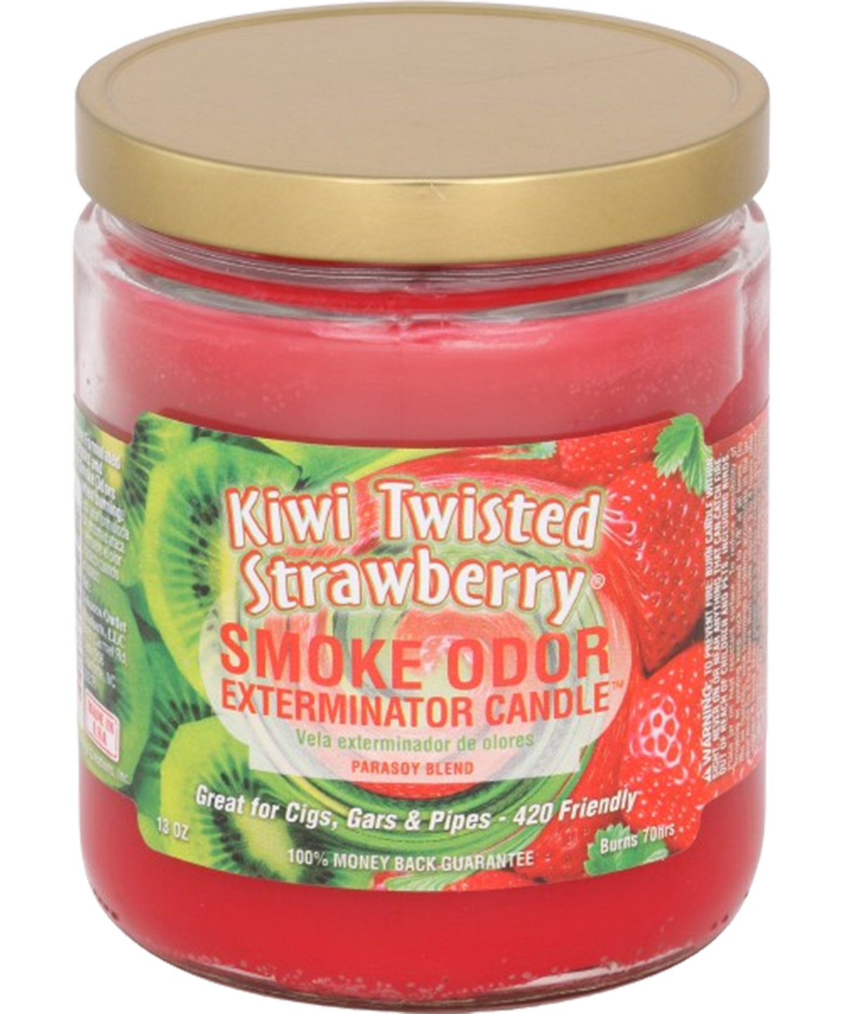 Smoke Odor 13oz Candle: Kiwi Twisted Strawberry