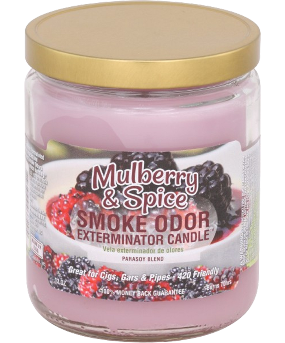 Smoke Odor 13oz Candle: Mulberry & Spice