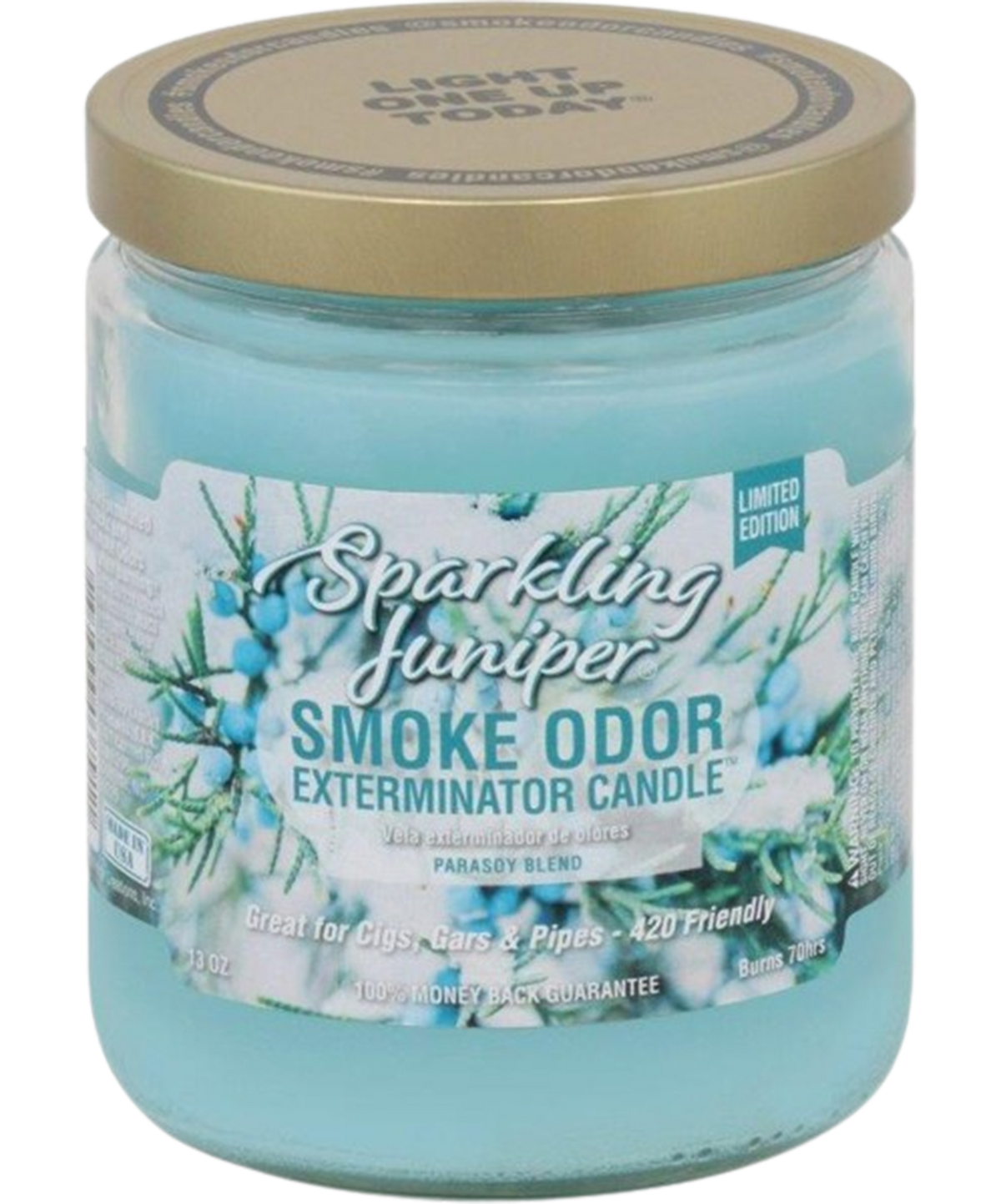 Smoke Odor 13oz Candle: Cinnamon Sparkling Juniper