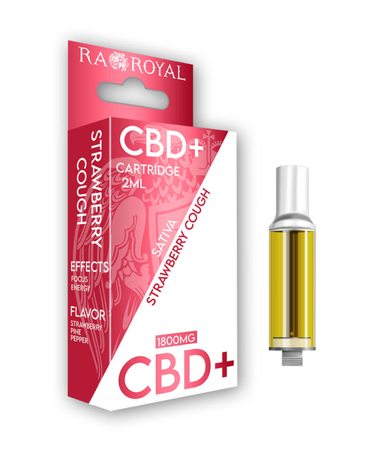 Ra Royal  Strawberry Cough Sativa CBD+ Cartridge 1800MG