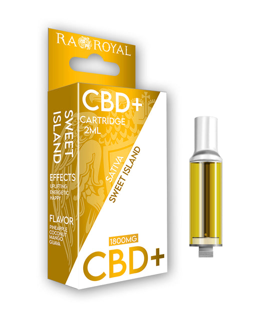 Ra Royal  Sweet Island Sativa CBD+ Cartridge 1800MG