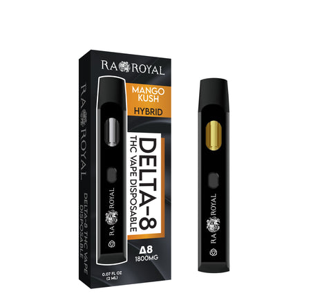 Ra Royal Mango Kush Hybrid Delta 8 THC Vape 1800MG