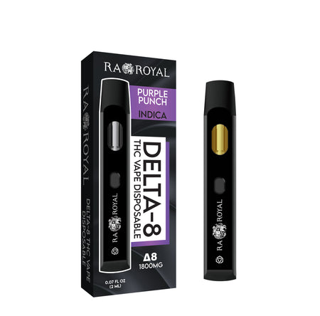 Ra Royal Purple Punch Indica Delta 8 THC Vape 1800MG