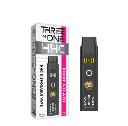 Ra Royal Berry Gelato 3 in 1 HHC 3.5 ML Disposable Vape 3000MG