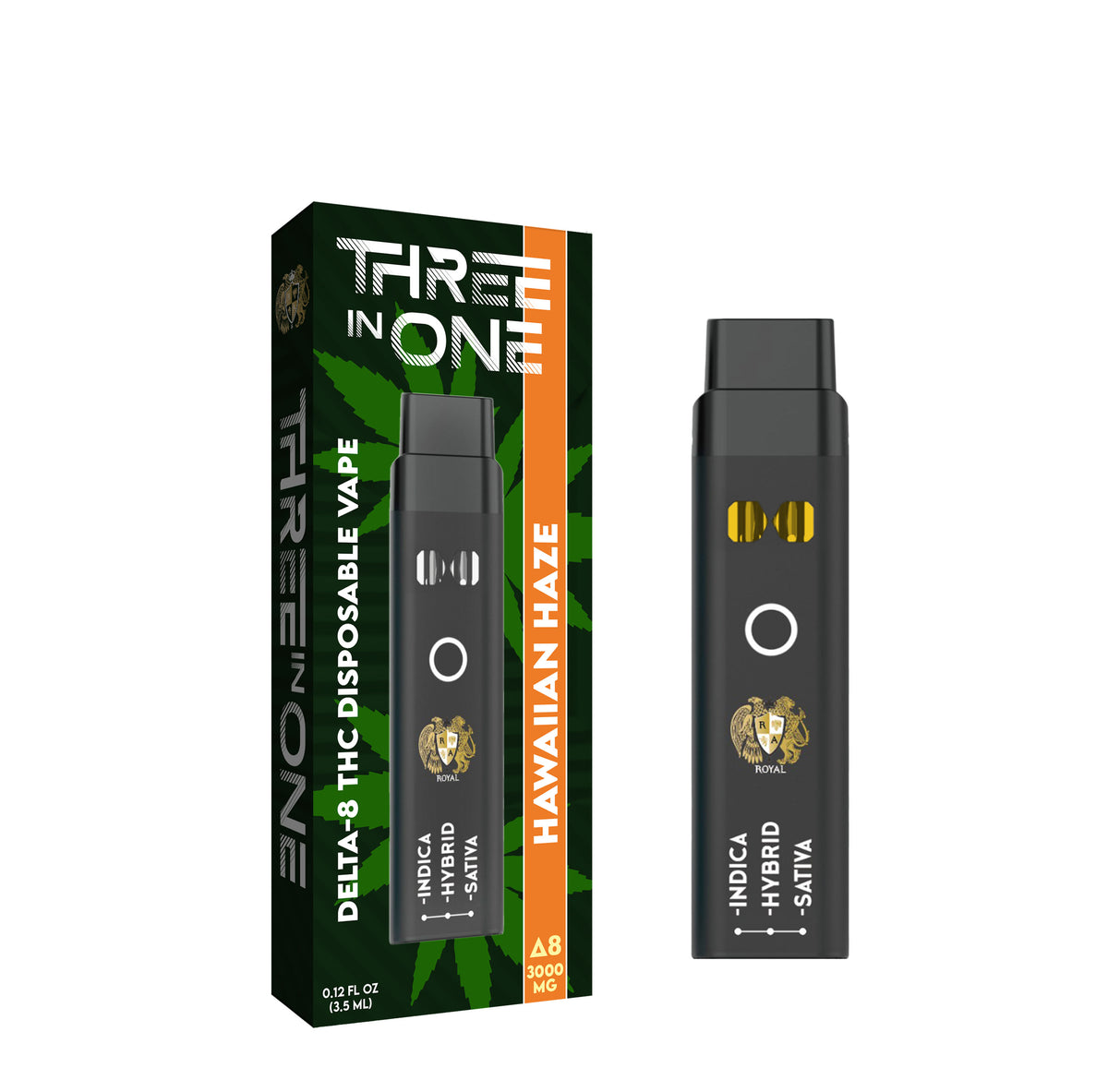 RA Royal Delta 8 Three In One Vape in Hawaiian Haze