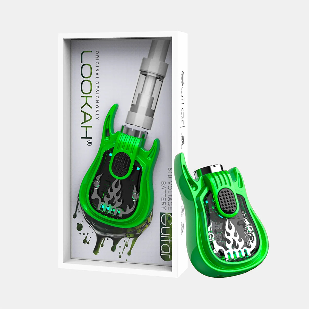 Lookah Guitar 510 Thread Battery in Green