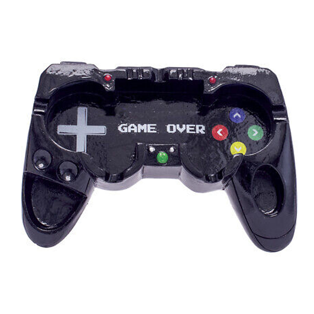 Fujima Poly Stone Ashtray | Black Video Game Controller Style