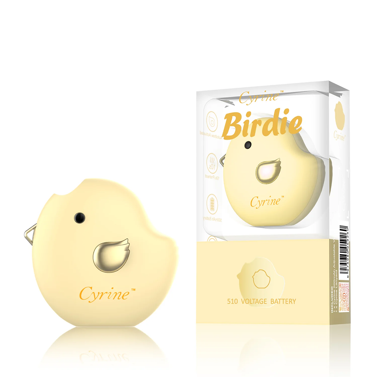 Cyrine Birdie 510 Voltage Battery in Bright Yellow