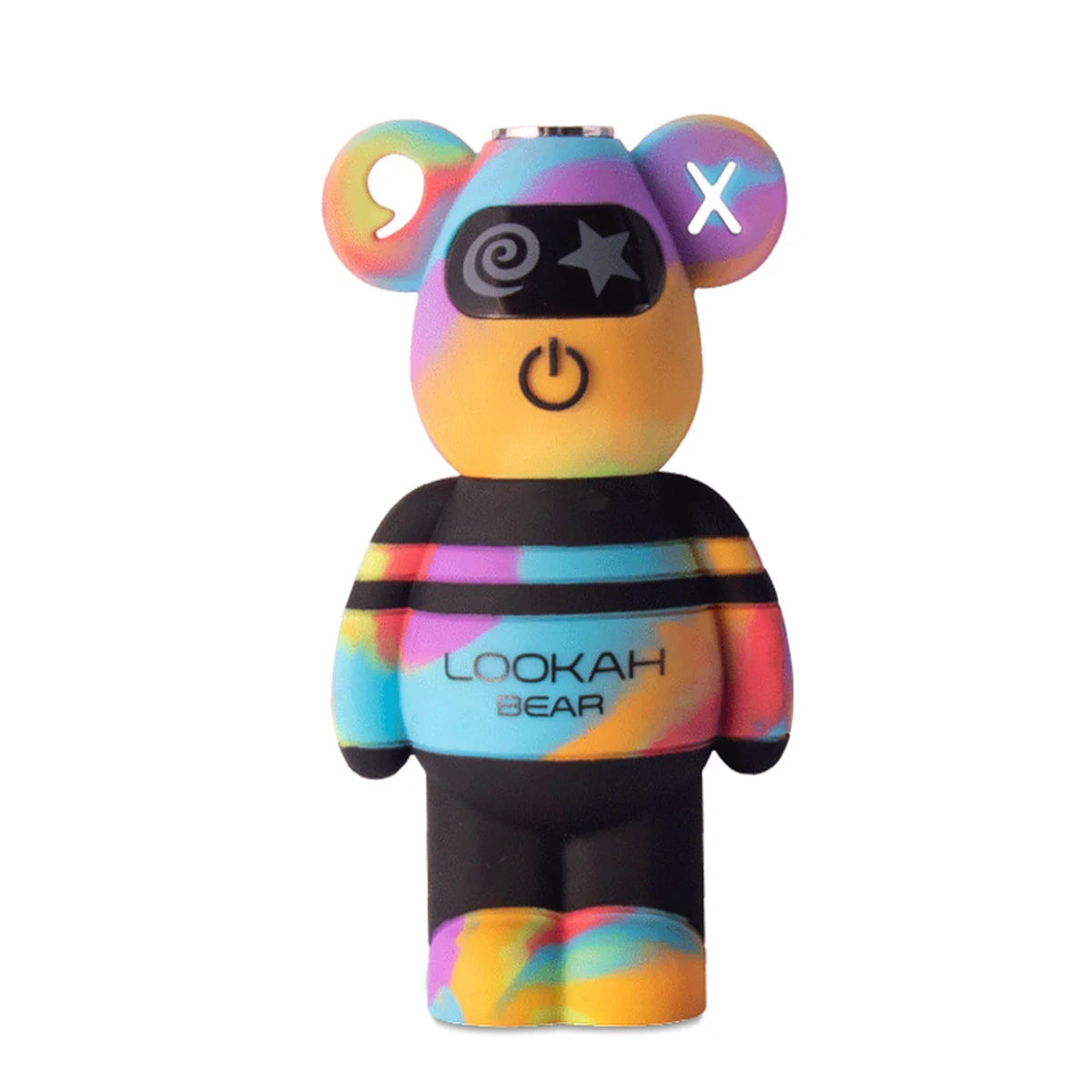 Lookah Bear 510 Thread Vape Battery in Yellow Tiedye