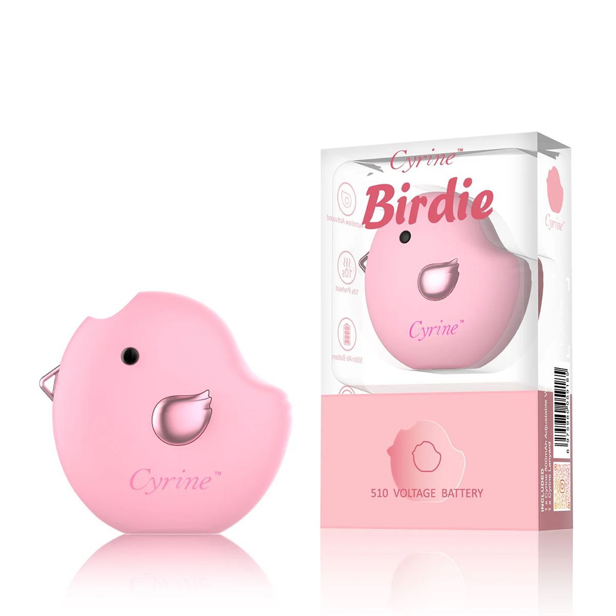 Cyrine Birdie 510 Voltage Battery in Lovely Pink