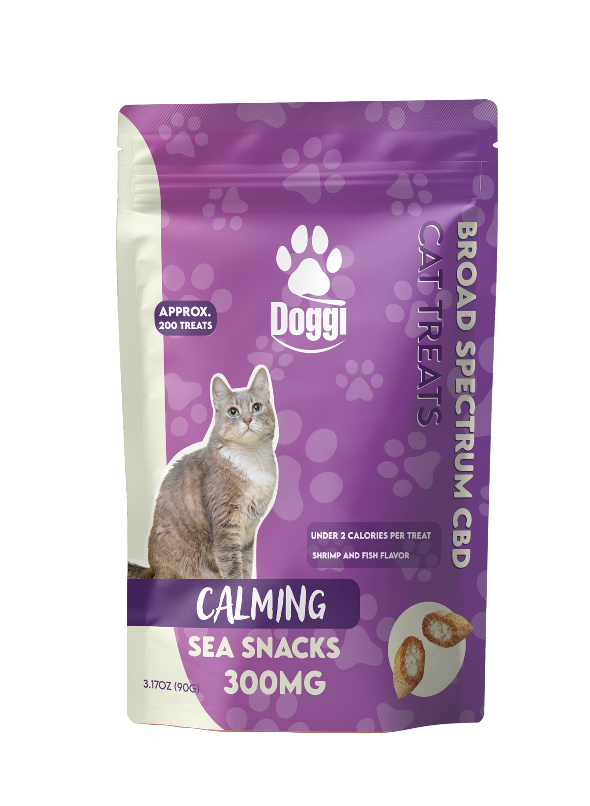 Doggi CBD 300MG Calming Cat Treats: Sea Snacks