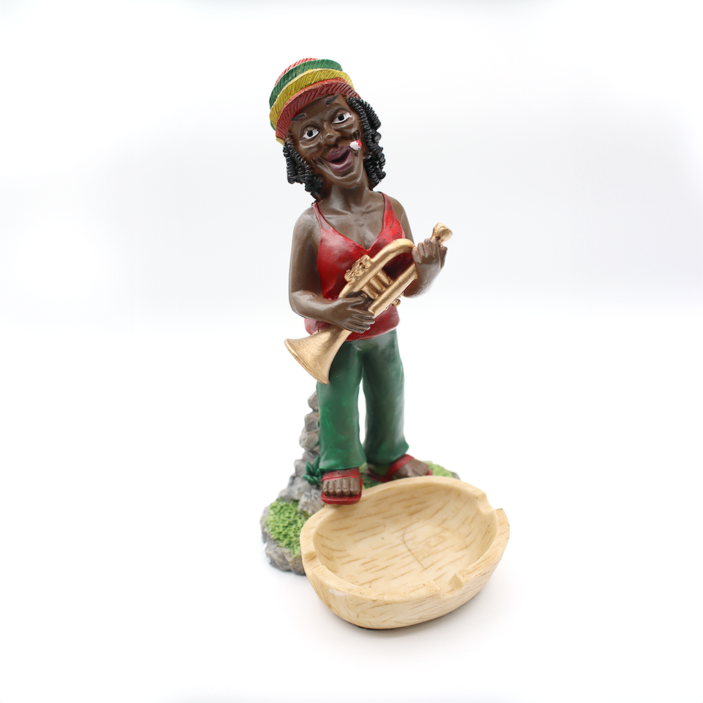 Woman with Trumpet Ashtray angle 1
