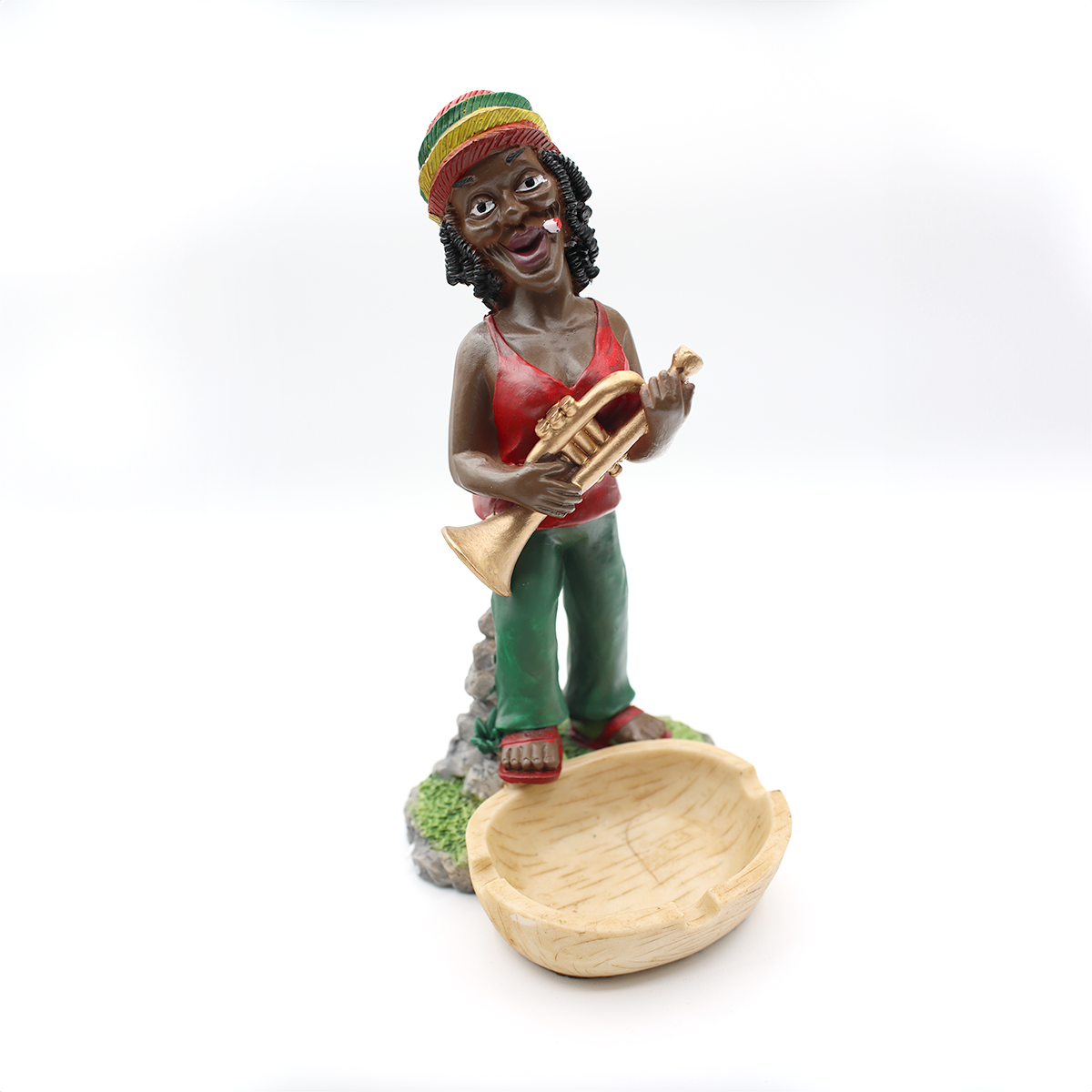 Woman with Trumpet Ashtray angle 1
