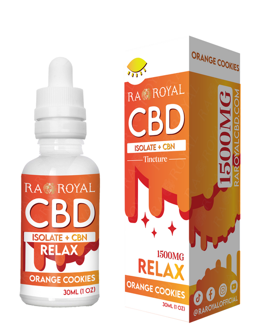 RA Royal CBD Blend 1500MG Tincture: Orange Cookies (Relax)